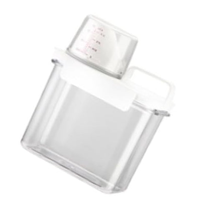1100ml Capacity Transparent Plastic Liquid Laundry Dispenser Sealed Design Removable Lid Detergent Fabric Softener Storage Container