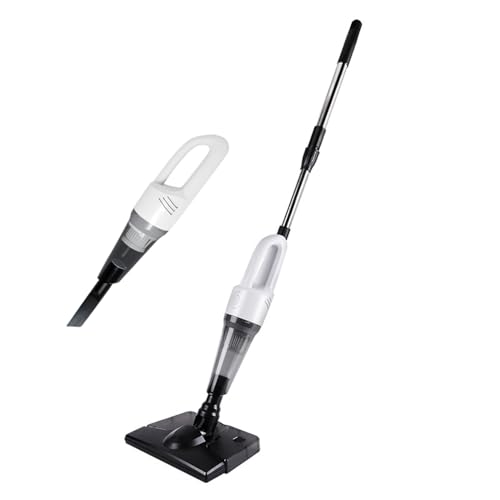 Cordless Stick Wet Dry Vacuum Cleaner with Mop, 14000pa Suction Lightweight Stick Vacuum Mop All in One, 2 Speeds Adjustable, Household Upright Vacuum Cleaner and Mop Combo for Hard Floor Pets (White) - color: White