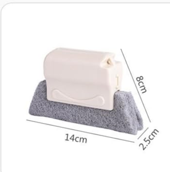 Window Track Cleaning Brush Deep Cleaning Tool Compact Design for Screen Windows Sliding Door Grooves Household Use, Cream - color: Multicolor