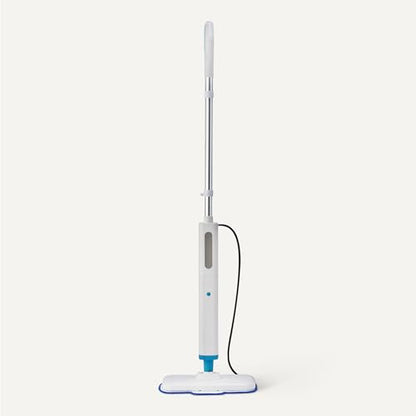 Amazon Basics Steam Mop for All Sealed Hard Floors, Heats Up in 30 Seconds, Chemical-Free Cleaning, 3 Washable Pads, 20-Foot Cord, White - style: Steam Mop