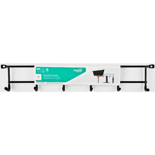 National Hardware N112-084 2418BC Household Hanger in Black finish
