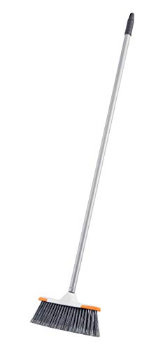 Superio Lightweight Essential Household Broom with Metal Handle, 2-Pack Grey - color: Gray, size: 2-Pack