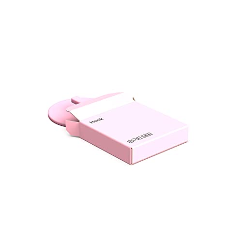 Boie USA Bathroom Hook - for Hanging Shower or Bathroom Tools Like Loofahs and Scrubbers. Shower Hook for Loofah, Wash Cloths, and All Bath Tools. Easy to Remove (Pink) - color: Pink