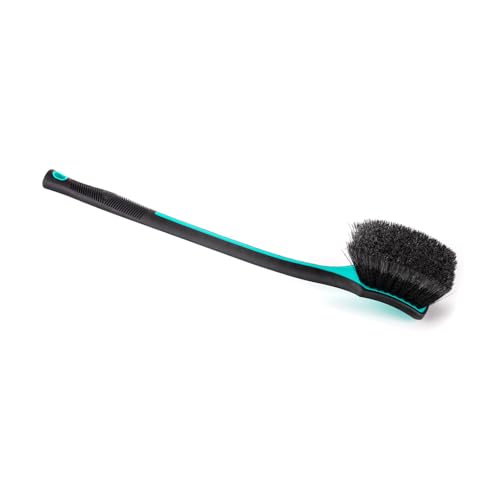 Detail Factory - Fender Well Brush - Ergonomic ProGrip Handle, Stiff Synthetic Bristles, Ergonomic Design, Clean Your Wheel Wells with Ease - Octane Riptide - color: Riptide