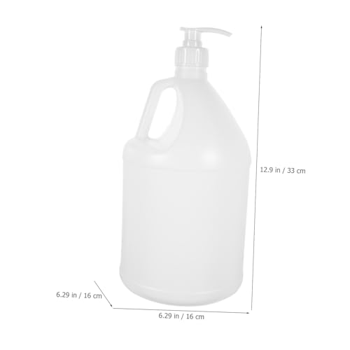 PartyKindom Large Capacity Plastic Bottle Pump Reusable Liquid Dispenser Laundry Detergent Bottle Empty Container