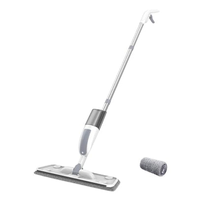 Wet Mop Spray – ABS PP Stainless Steel 120cm | Spray Floor Mop with Washable Microfiber Pad | Dry Wet Cleaning Broom Duster for Kitchen Bathroom Tile Laminate Home Apartment Cleaning Use