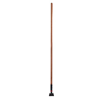Matthew Cleaning Commercial Quick-Change Dust Mop Handle with Clip-on Metal Gripper for Heavy Duty Mop Head Replacement Holder, Lacquered Wood 60 inch 12packs-Natural - color: Hardwood