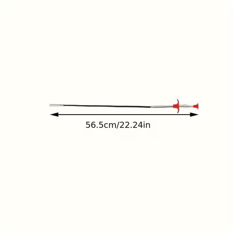 1Pcs Drain Clog Remover Tool Hair Catcher Sink Snake Flexible 4-Claw Grabber for Kitchen Sink Bathroom Shower Tub Toilet(23.6 Inch)