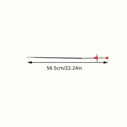 1Pcs Drain Clog Remover Tool Hair Catcher Sink Snake Flexible 4-Claw Grabber for Kitchen Sink Bathroom Shower Tub Toilet(23.6 Inch)