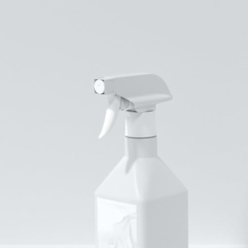 2pcs 500ml Refillable Spray Bottles Press Trigger, Plastic Square Shoulder Mist Sprayers for Household Cleaning, Plant Watering, Beauty and Hair Dressing Use
