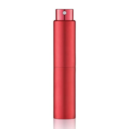 Tekson 10ml Travel Perfume Atomizer Refillable, Mini Cologne Spray Bottle Empty, Small Coffee Spray Bottle (Red) - color: Red