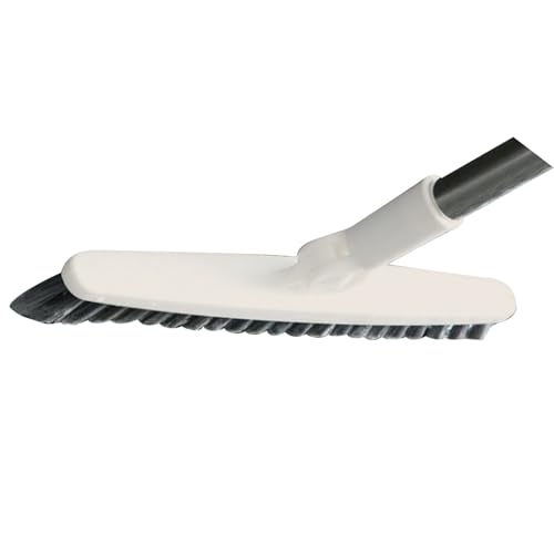Aramox Long Handle Crevice Brush, Thoroughly Floors and Tile Grout, Effectively Remove, Easy to Hard to Corners and Drains, with Sturdy Plastic, for Bathrooms Kitchens and Toilets (Beige 88.5cm) - size: Beige 88.5cm