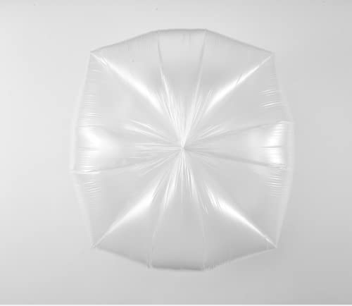 TYPLASTICS 45-48 Gallon Clear Trash Can Liners - 43" x 48" - High Density Garbage Bags - 200 Pack - Multipurpose for Office, Yard, Recycling, Industrial and Commercial - size: 25 Count (Pack of 8)