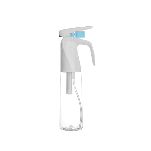 Refillable Fine Mist Spray Bottle for Plants – 300ml (10oz) Water Mister for Gardening, Cleaning & More (White) - color: White
