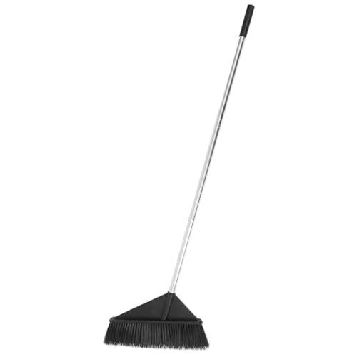 Long Handle Stiff Bristle Push Broom for Indoor and Outdoor Cleaning, Wide Sturdy Floor Sweeper for Household, Office, Garden, and Garage Use Style