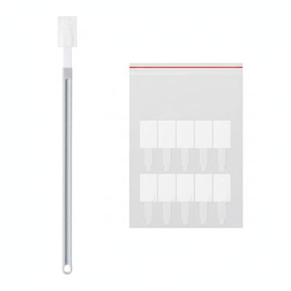 Disposable Crevice Cleaning Brush Set with 10 Refill Heads, Narrow Gap Cleaner for Toilet Base and Shower Tracks, White PP Plastic Handle