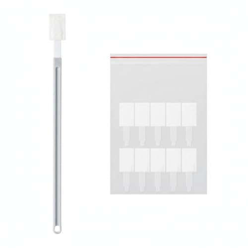 Disposable Crevice Cleaning Brush Set with 10 Refill Heads, Narrow Gap Cleaner for Toilet Base and Shower Tracks, White PP Plastic Handle