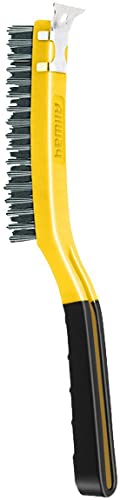 ALLWAY SB319/SS Soft-Grip Stainless Steel Wire Brush with Scraper - style: Stainless Steel Wire Brush with Scraper