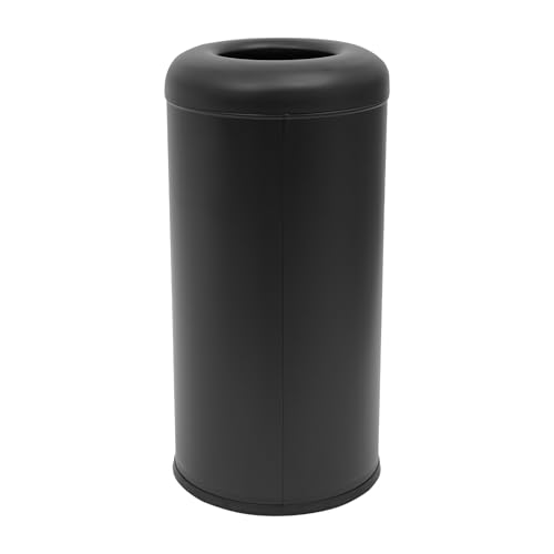 15.5 Gallon Trash Can Open Top, Stainless Steel Garbage Can, Heavy Duty Commercial Round Trash Bin, Industrial Waste Basket Container, Metal Garbage Cans for Restaurant, Kitchen, Office