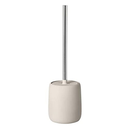 blomus Toilet Brush, Ceramic, Plastic, Silicone, H 39 cm, Ø 11 cm - color: Moonbeam