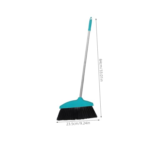 Mobestech Soft Bristle Broom with Long Handle PET Hair Cleaning Broom for Home and Kitchen for Indoor and Outdoor Use