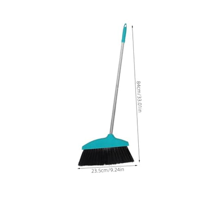 Mobestech Soft Bristle Broom with Long Handle PET Hair Cleaning Broom for Home and Kitchen for Indoor and Outdoor Use