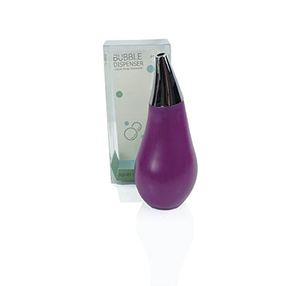 Kitchen Bathroom Counter top Squeezable Soap Dispensers Tear Drop Shape Bottle (Purple, ~7oz) - color: Purple, size: ~7oz