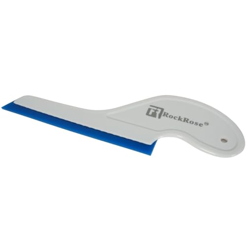 6-Inch Long Reach Triangular Scraper Squeegee with Silicone Blade for Windshield: Effortless Residual Water, Dust, Snow, and Ice Removal (Blue) - (Pack 2 Units) - color: Blue, size: Pack 2 Units