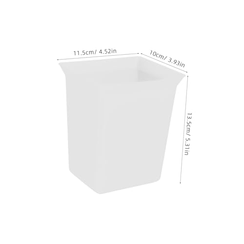 Portable Plastic Cleaning Supplies Organizer Basket Compact Utility Caddy for Hotel Household Easy to Clean Spacious Design Convenient Carry White - color: White