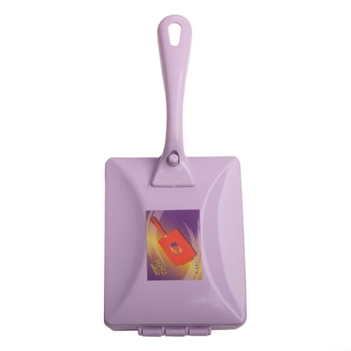 Handheld Carpet Cleaning Brush with Dual Sweeper Rollers for Crumbs and Dust on Sofa, Bed, Table, and Rugs, Purple(purple) - color: Purple