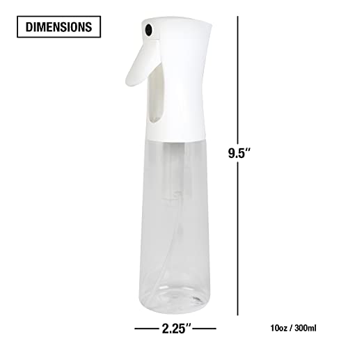 STUDIO LIMITED Hair Spray Bottle 10 oz, Continous Water Mister Spray Bottle, Refillable Fine Mist for Hair Styling, Gardening, Cleaning (Skull)