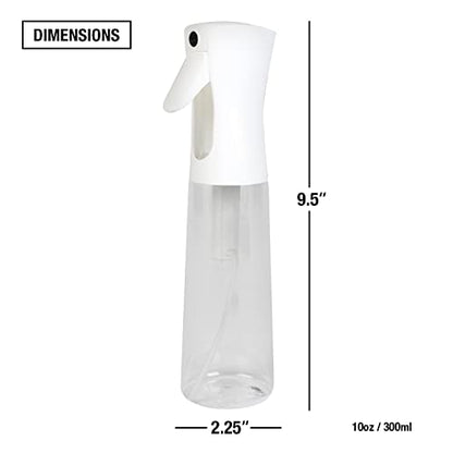 STUDIO LIMITED Hair Spray Bottle 10 oz, Continous Water Mister Spray Bottle, Refillable Fine Mist for Hair Styling, Gardening, Cleaning (Skull)