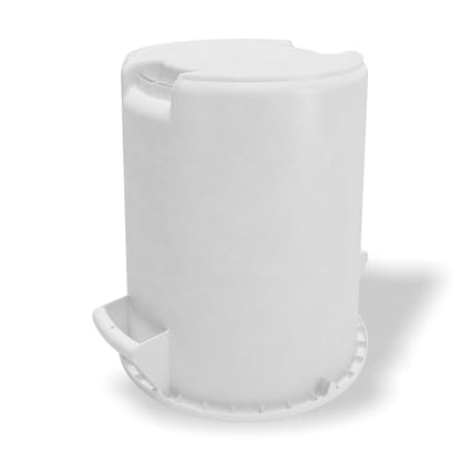 Winco Heavy-Duty Round Waste Container/Trash Can, 20 Gallon, White - color: White, size: 20 Gallon