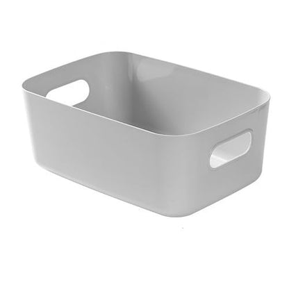 Plastic Storage Bins and Baskets for Efficient Home Classroom Organization Plastic Storage Container Under Bed,Under Sink Bathroom Organizer (Large grey.) - style: Large grey.