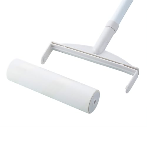 , Lint Rollers, Sticky Rollers for Floor, 60 Sheets Floor Roller, Long Handle, with Extendable Handle, for Cleaning Carpets, Cars, Clothing, and Pet Hair