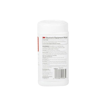 3M Antistatic Wipes, 80-Count Canister, Safe for Use on Most Electronic Devices (CL610)