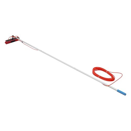Solar Panel Cleaning Kit, Window Cleaning System, Hose & BrushHead, Washing Equipment Window Cleaner Tool Water Fed Pole Kit for Roof Caravan Solar Panel (3m/9.84ft) - size: 3m/9.84ft