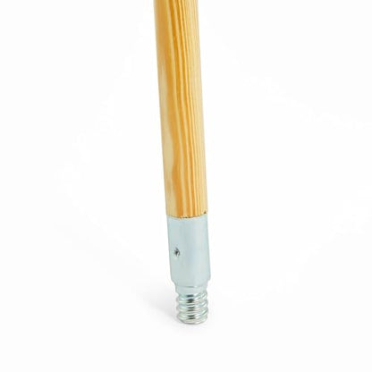 COASTWIDE Professional 60" Wood Push Broom Handle, Threaded Metal Tip - style: Metal Tip