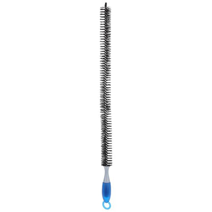 Radiator Brush Cleaner with Long Flexible Handle 29 Inch Engine Cleaning Brush for Automotive Radiator Dryer Vent and Refrigerator Coil Cleaning
