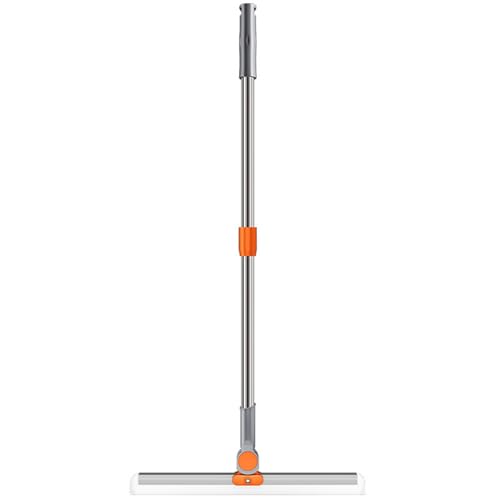 Multifunction Magic Broom 43.3 Inch Adjustable Long Handle Silicone Floor Squeegee Broom Sweep and Scrape 2 in 1 Household Cleaning Broom for Floor Orange 15in - color: Orange, size: 15in