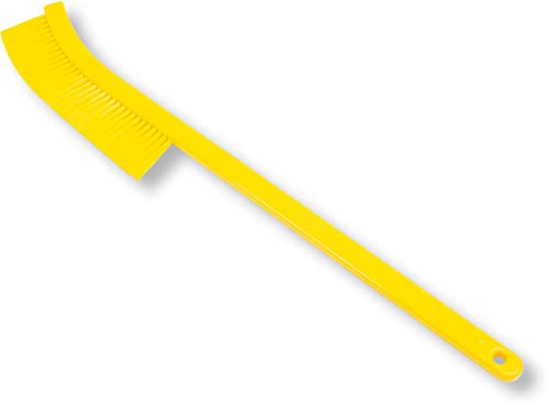 SPARTA Plastic Narrow Radiator Brush for Dusting Between Radiators, Vents, And Ducts, 24 Inches, Yellow - color: Yellow, size: 24 Inches (Pack of 1)