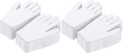 Cotton Gloves for Dry Hands, Paxcoo 20 Pairs Large White Cotton Gloves for Cosmetic Moisturizing and Inspection (Pack of 2) - size: 40 Count (Pack of 2)