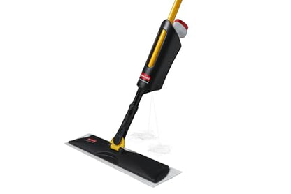 Rubbermaid Commercial Products Spray Mop Kit Includes Mop + Pads for All Floor Types/Hardwood/Vinyl/Tile