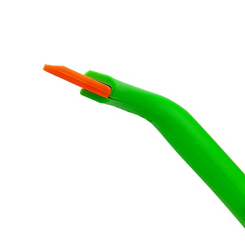 Super Flexible Silicone Squeegee, Auto Water Blade, Water Wiper, Shower Squeegee, 5.9'' Blade and 7.5'' Long Handle, for Car Windshield, Window, Mirror, Glass Door - color: Green