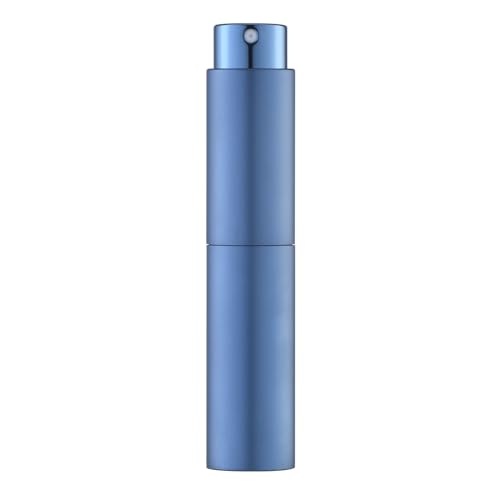 Tekson 10ml Travel Perfume Atomizer Refillable, Mini Cologne Spray Bottle Empty, Small Coffee Spray Bottle (Blue) - color: blue