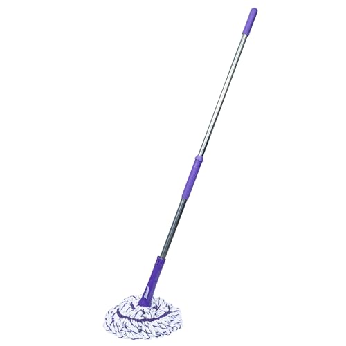 Fabuloso Twist Mop, Self Wringing Floor Mop with Non Scratch Scrubber and Removable Washable Head for Hardwood, Tile, Vinyl and Laminate Floors Cleaning System, 53 Inch Tall - size: Twist Mop