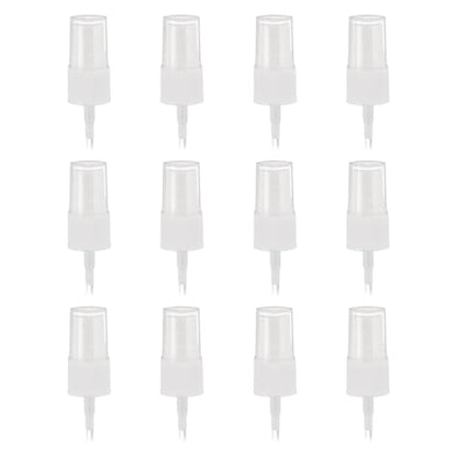 uxcell Spray Top 12Pcs 18/410 Plastic Fine Mist Reusable Replacement White | Spray Bottle Pump Plastic Top Reusable Replacement for Cosmetic Perfume and Body Sprays Bottle - color: White, size: 18/410
