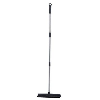 Multifunction Telescopic Floor Carpet Broom Pet Hair Dust Removal Cleaner Sweeper Tools (Black) - color: Black