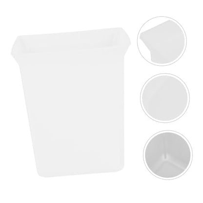 Portable Plastic Cleaning Supplies Organizer Basket Compact Utility Caddy for Hotel Household Easy to Clean Spacious Design Convenient Carry White - color: White