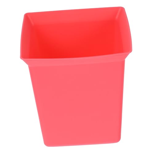 Veemoon Portable Utility Basket Compact Plastic Caddy Organizer for Cleaning Supplies for Hotel and Household Use Versatile Red Storage for Toiletries and Amenities - color: Watermelon Red